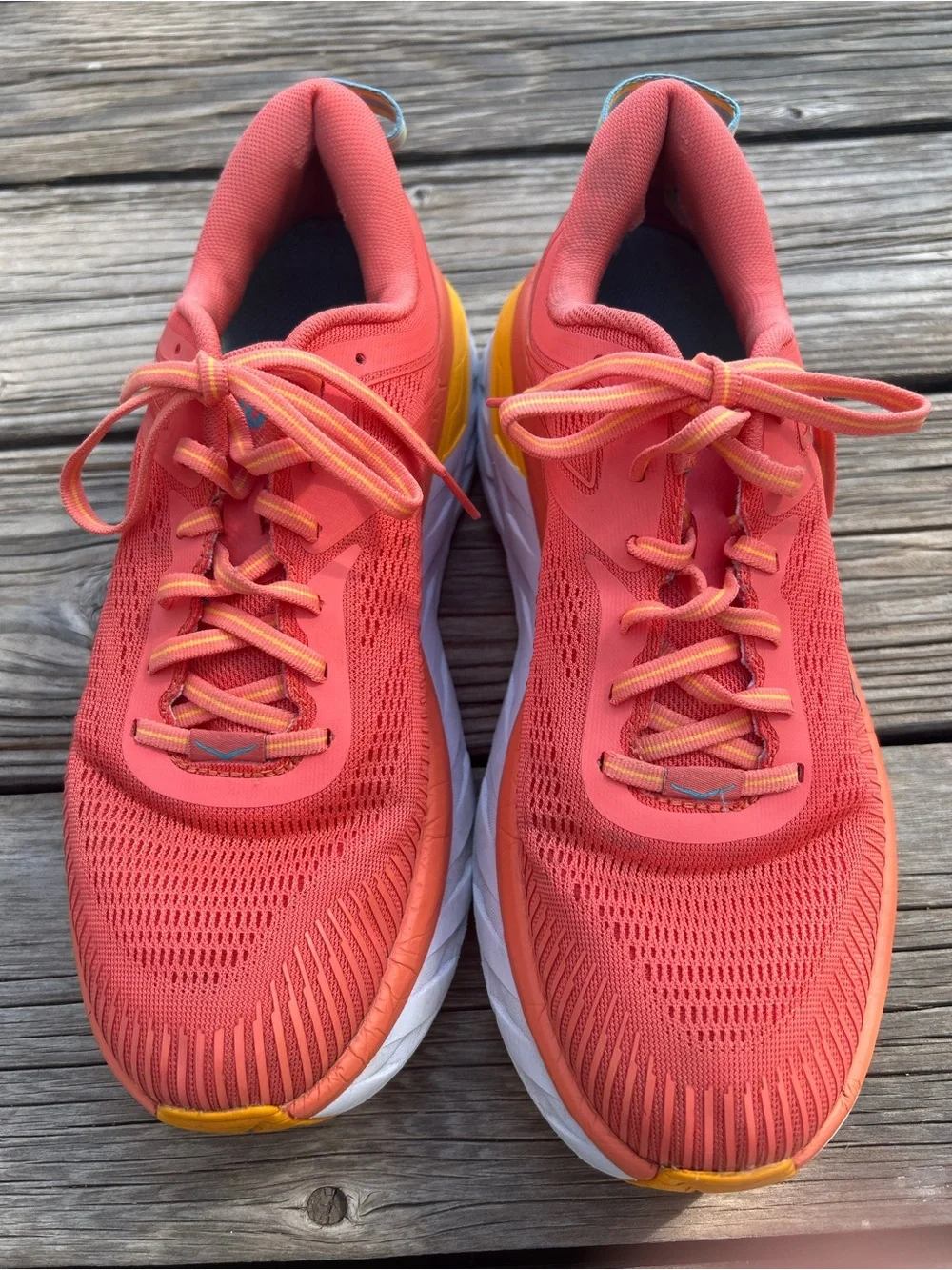 GUC Hoka Women's Bondi 7 Running Walking Shoes Camellia/Coastal Shade